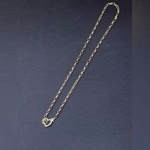 Gorjana Parker gold heart clasp necklace
